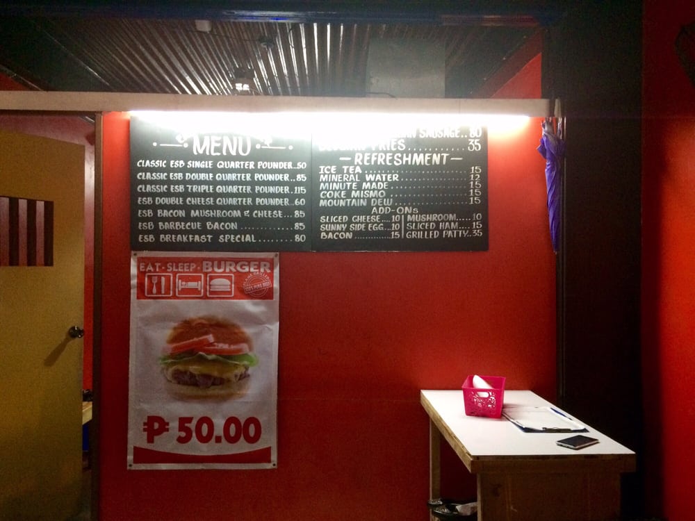 Eat Sleep Burger Burgers 270 National Road, Muntinlupa City, Las