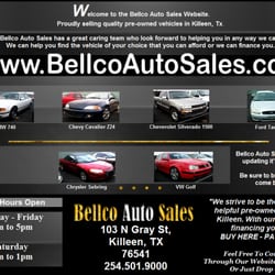 Killeen Auto Sales >> Bellco Auto Sales Closed Car Dealers 103 N Gray St Killeen Killeen Auto Sales >> Bellco Auto Sales Closed Car Dealers 103 N Gray St Killeen