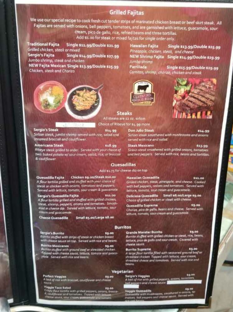 Sergio's Mexican Bar & Grill