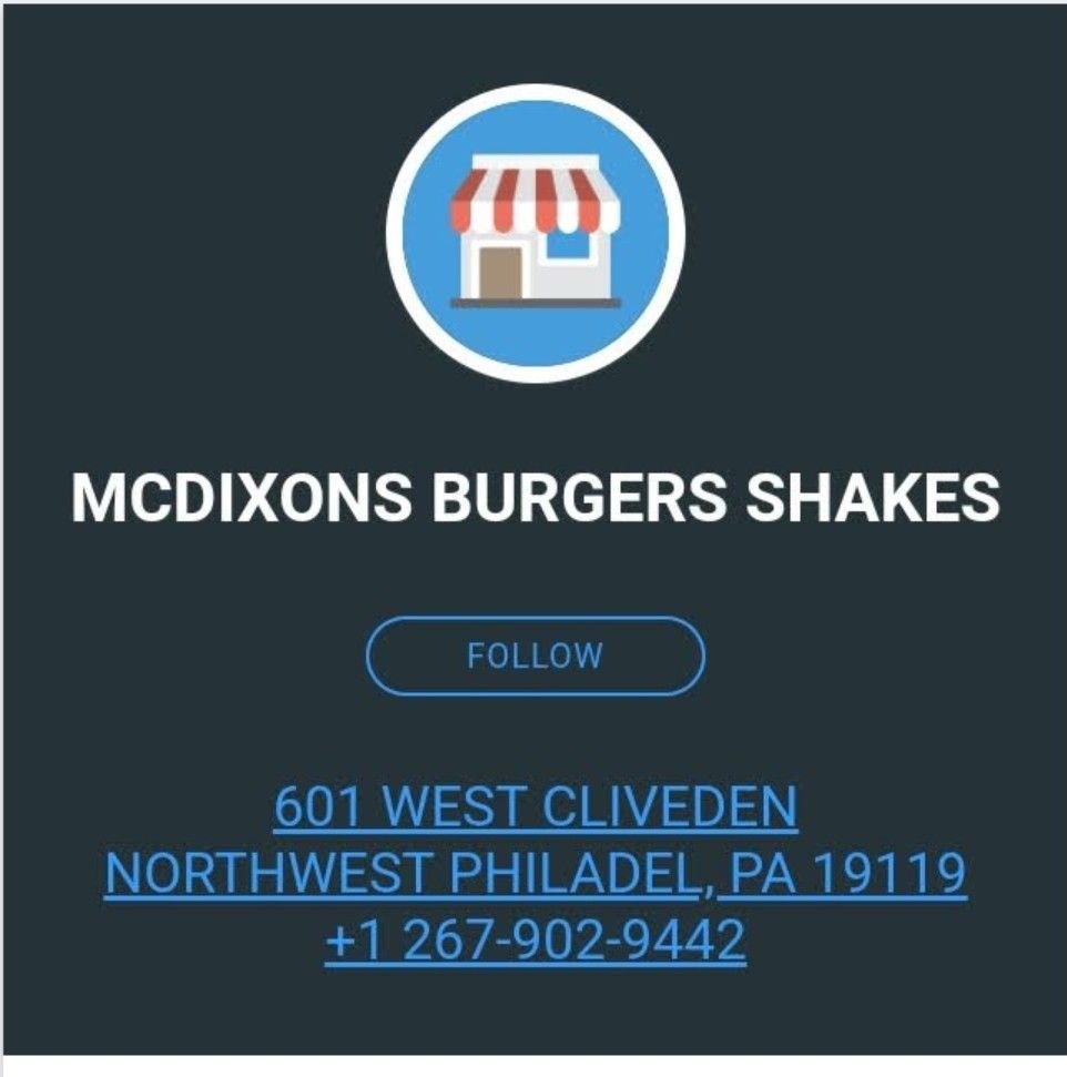 McDixon's Burgers, Shakes & Fries