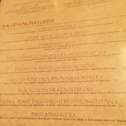 photos for saluda river grill menu yelp saludas menu