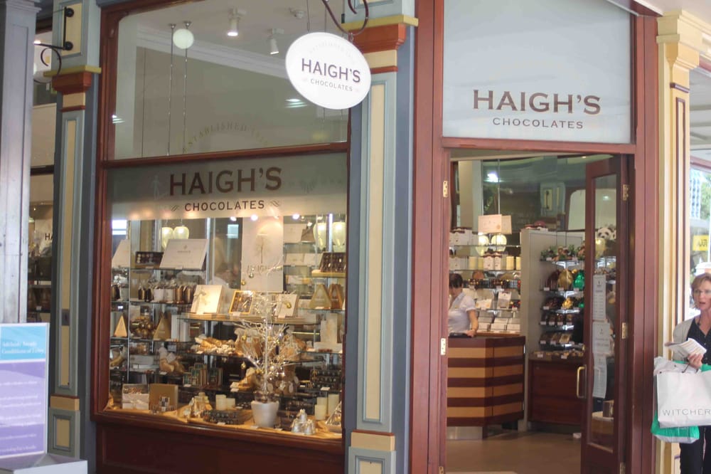 Haigh’s Chocolates Chocolatiers & Shops 116 Grenfell St, Adelaide