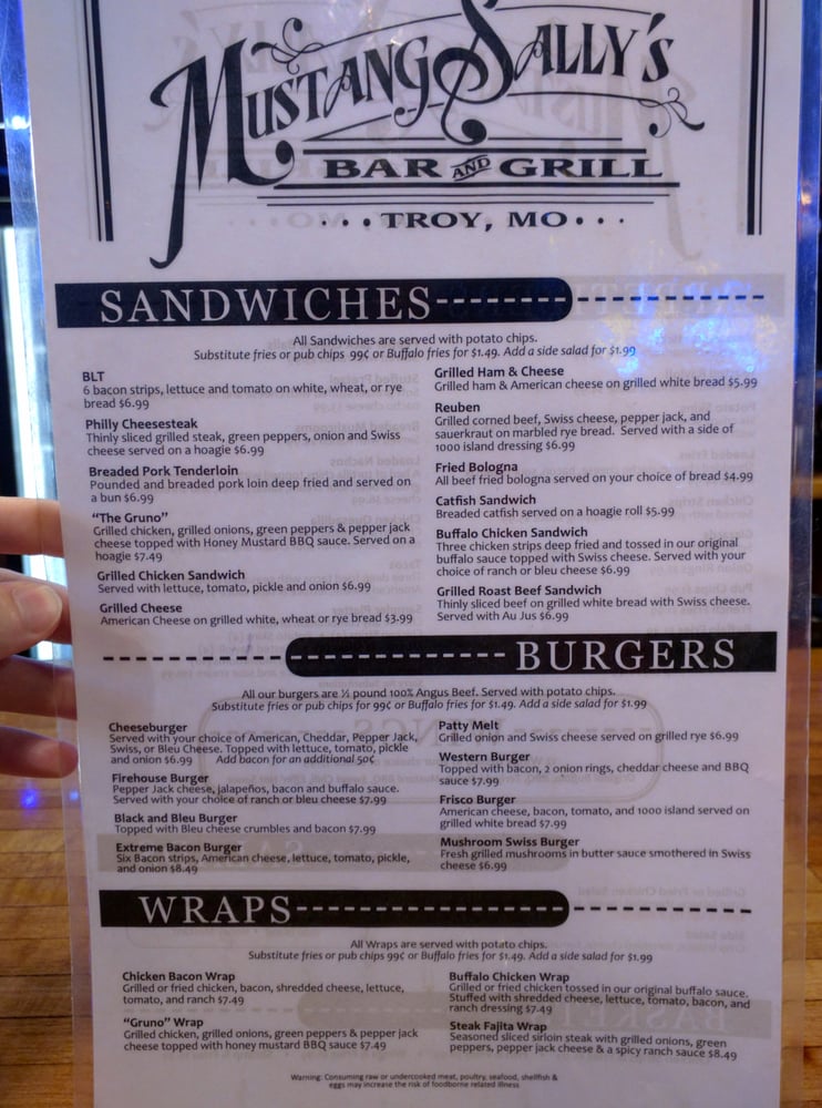 Mustang Sally’s Bar & Grill Nightlife 440 Main St, Troy, MO Phone