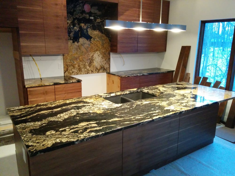 caramel fantasy full backsplash behind stove yelp cm stone works