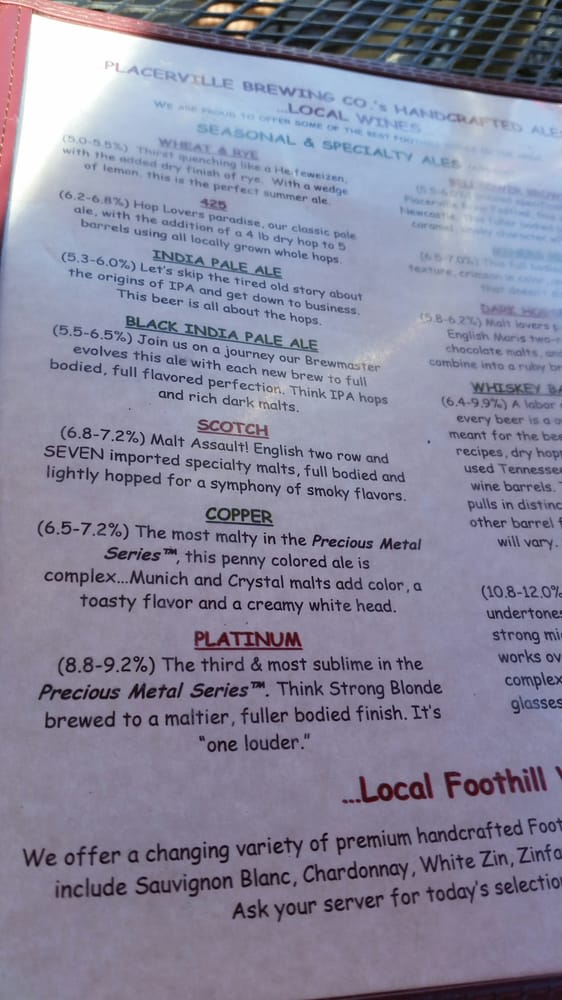 Placerville Brewing Company 37 Photos & 116 Reviews Pubs 155