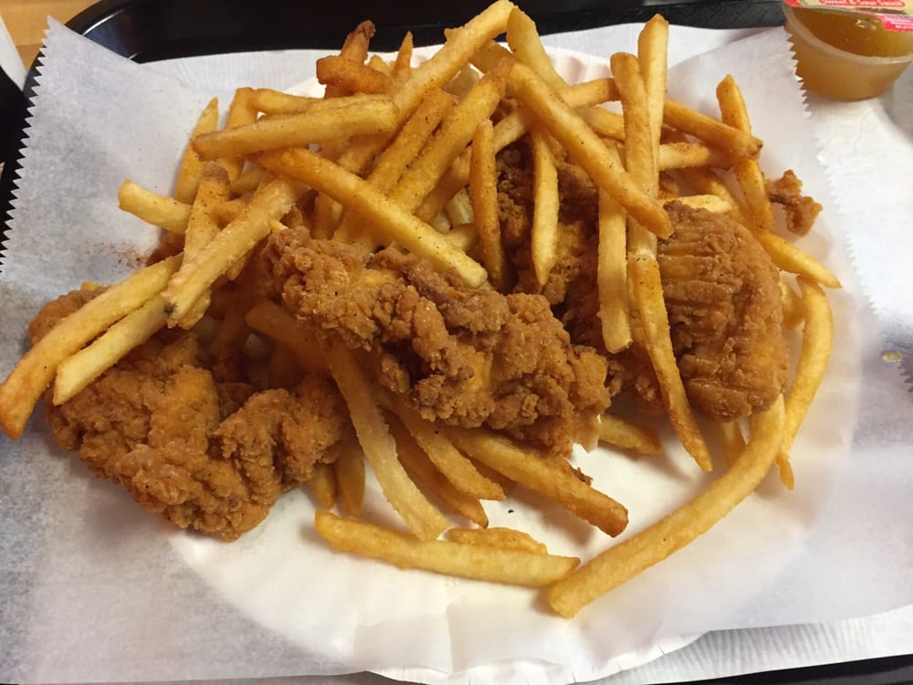 3 piece tenders fries and med drink 9 bucks Yelp