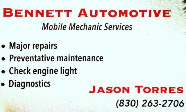 Bennett Automotive Mobile Mechanic