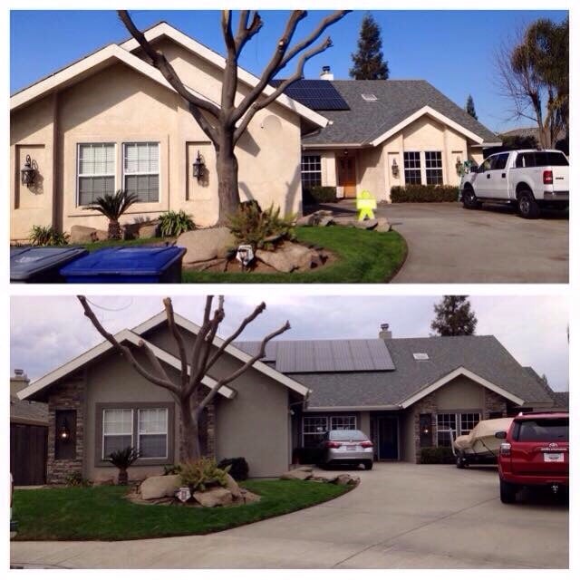 Before and after exterior paint job Yelp