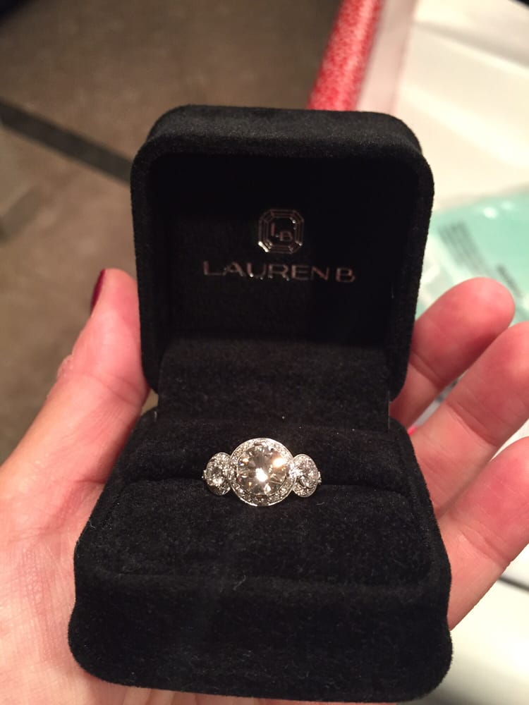My Custom Engagement Ring from Lauren B! WOW!!!!!!! Yelp