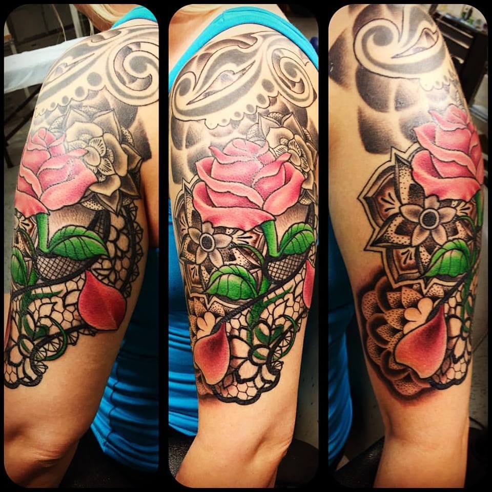 add on from a 10 year old tattoo from my back sleeve in progress add on from a 10 year old tattoo from my back sleeve in progress