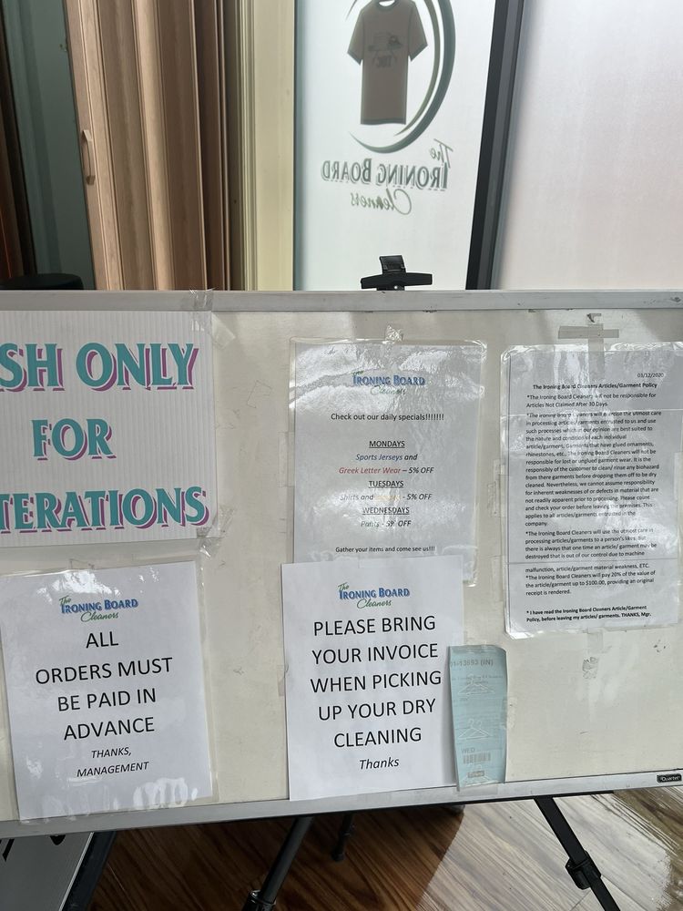 The Ironing Board Cleaners and Laundry