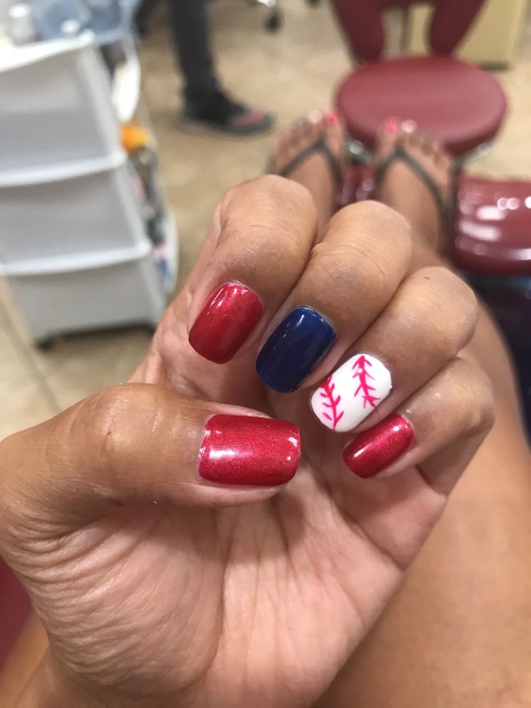 Going To Boston On Vacay Go Red Sox Amy Did The Design And I It Photo Of Amy Nails Spa Chino Ca United States Going To