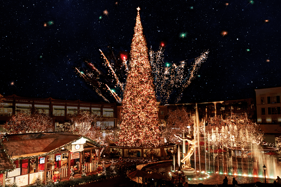 the americana at brand christmas tree lighting glendale glendale americana christmas tree lighting